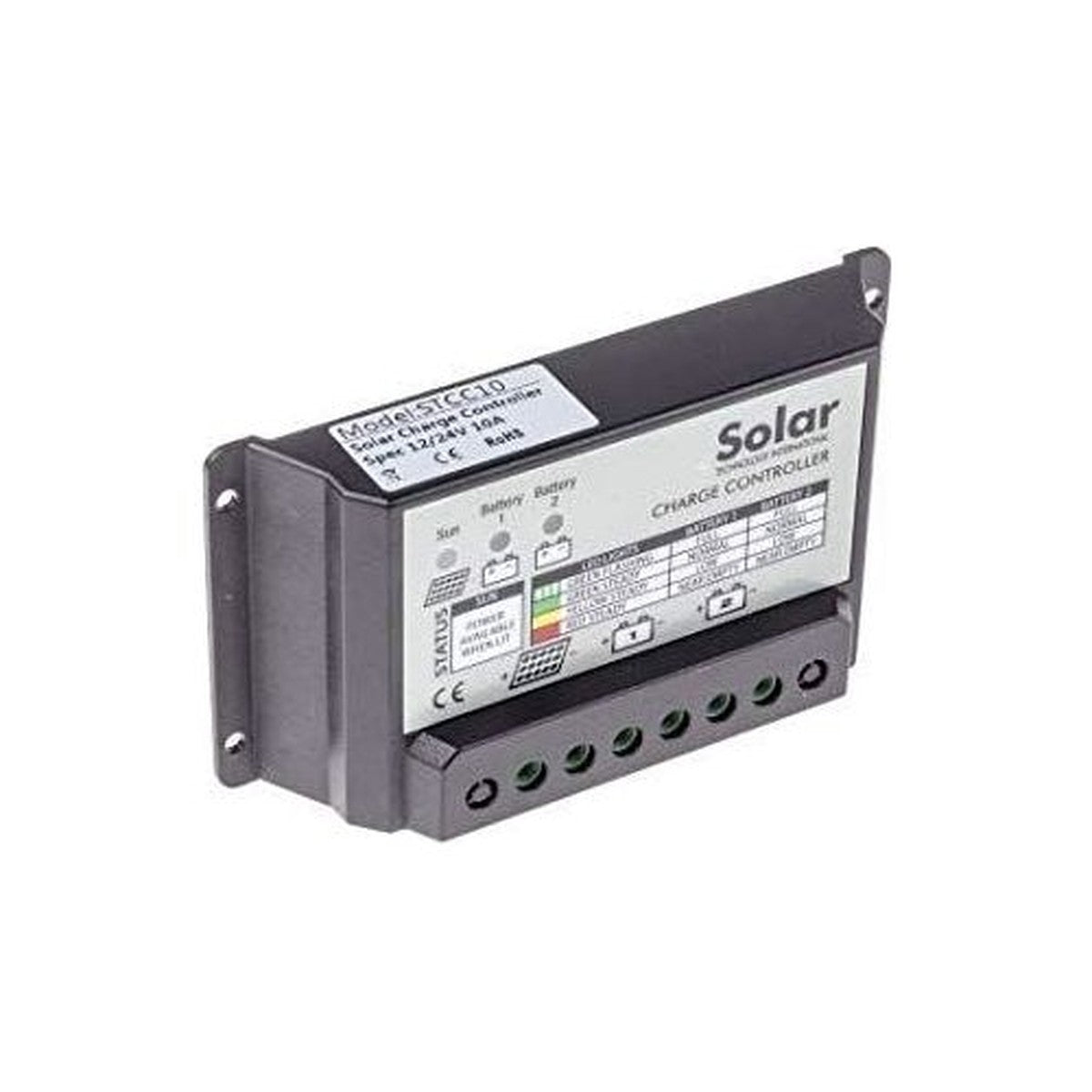10amp Solar twin charger STCC10 Solar Technology - UK Camping And Leisure