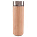 Via Mondo Vacuum Flask 05L S Steel/Bamboo Temp Gauge 8036417 Via Mondo - UK Camping And Leisure