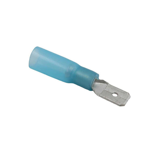 AMC Blue Heat Shrink Male Spade Terminal (6.3mm x 0.8mm / 100 Pack) AMC - UK Camping And Leisure
