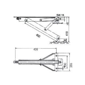 AL-KO Corner Steady 16" Swivel 205712 AL-KO - UK Camping And Leisure