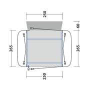Outwell Cross PowerAir Driveaway Awning Campervan 175-200cm Low - View 22