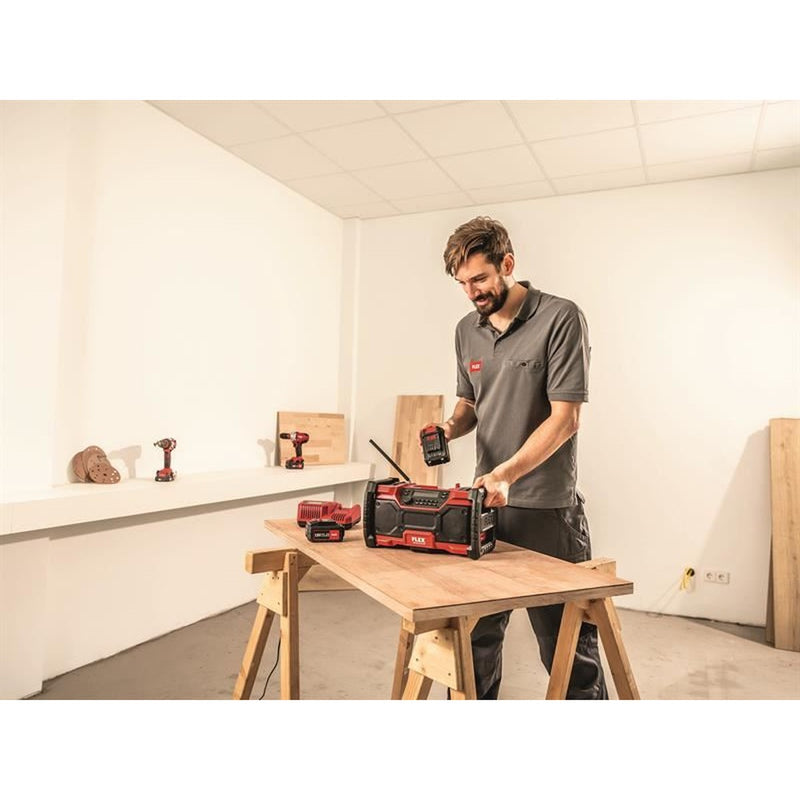 Flex Power Tools RD 10.8/18.0/230 Cordless Radio 240V & Li-ion Bare Unit Flex Power Tools - UK Camping And Leisure