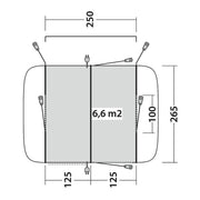 Outwell Armona Driveaway Awning Campervan 175-200cm Low - View 11