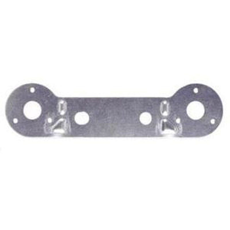 Double Socket Plate Straight (C/10502/2GALV) UK Camping And Leisure - UK Camping And Leisure