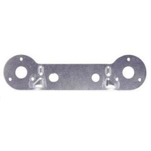 Double Socket Plate Straight (C/10502/2GALV) UK Camping And Leisure - UK Camping And Leisure
