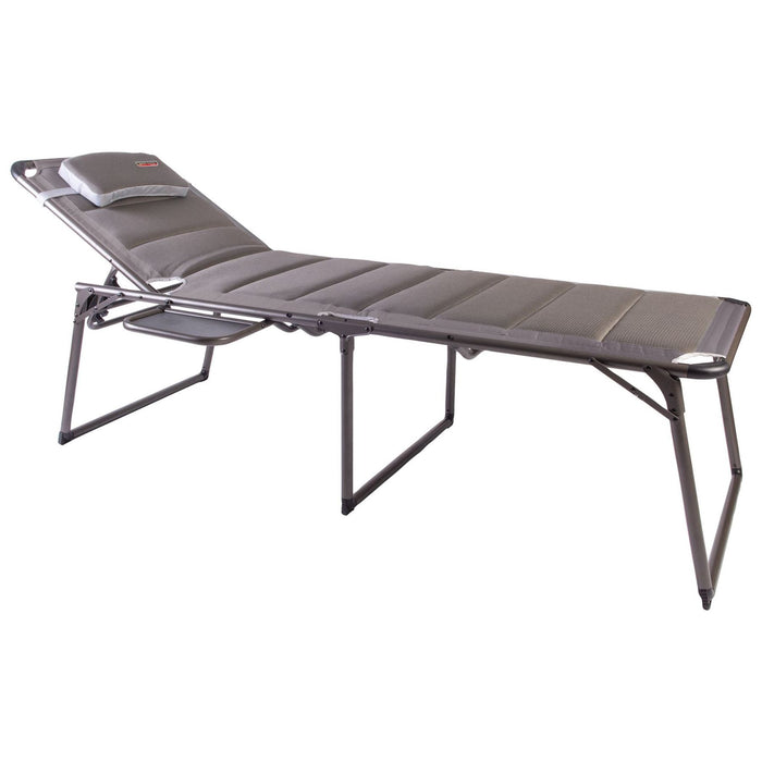 Naples Pro Lounge bed with side table F1324 Quest - UK Camping And Leisure