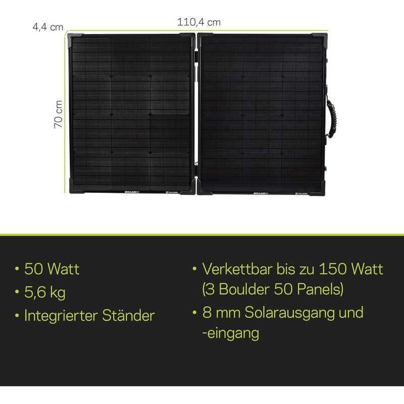 Goal Zero Boulder 100 Briefcase Solar Panel Postable Charger Goal Zero - UK Camping And Leisure