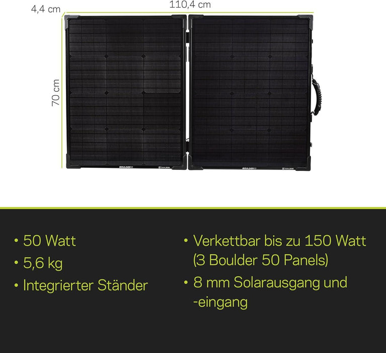 Goal Zero Boulder 100 Briefcase Solar Panel Postable Charger Goal Zero - UK Camping And Leisure