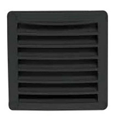 Can SB Plastic Louvred Vent 118 x 118mm Black Can SB - UK Camping And Leisure
