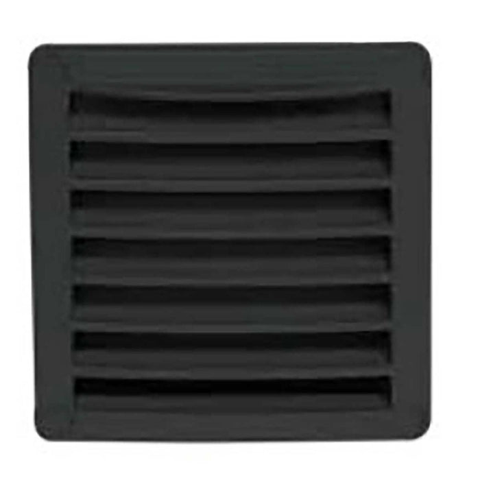 Can SB Plastic Louvred Vent 118 x 118mm Black Can SB - UK Camping And Leisure