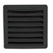 Can SB Plastic Louvred Vent 118 x 118mm Black Can SB - UK Camping And Leisure