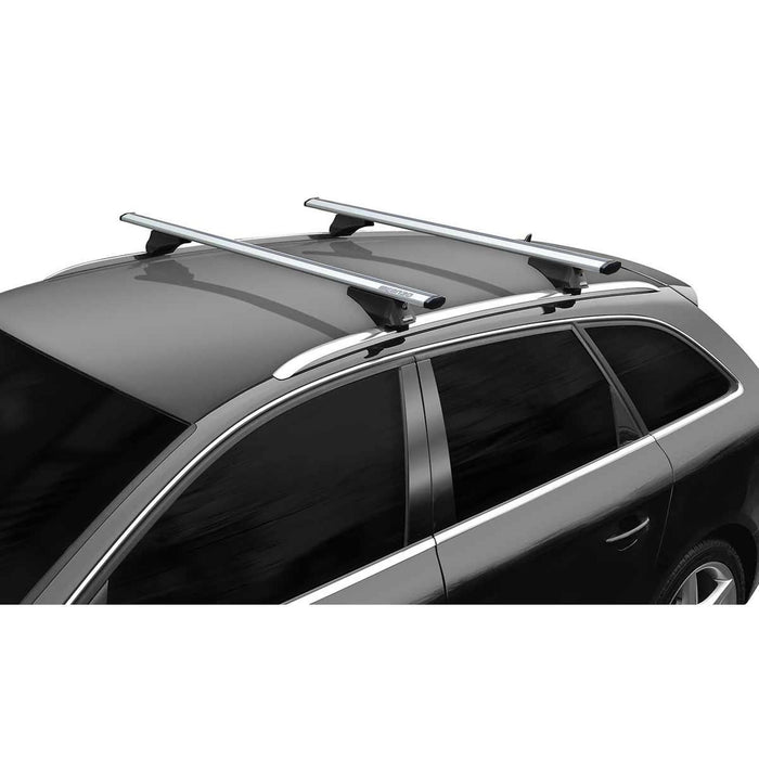 Menabo Leopard Silver Duo Rail Roof Bars (75g Max.) Menabo - UK Camping And Leisure