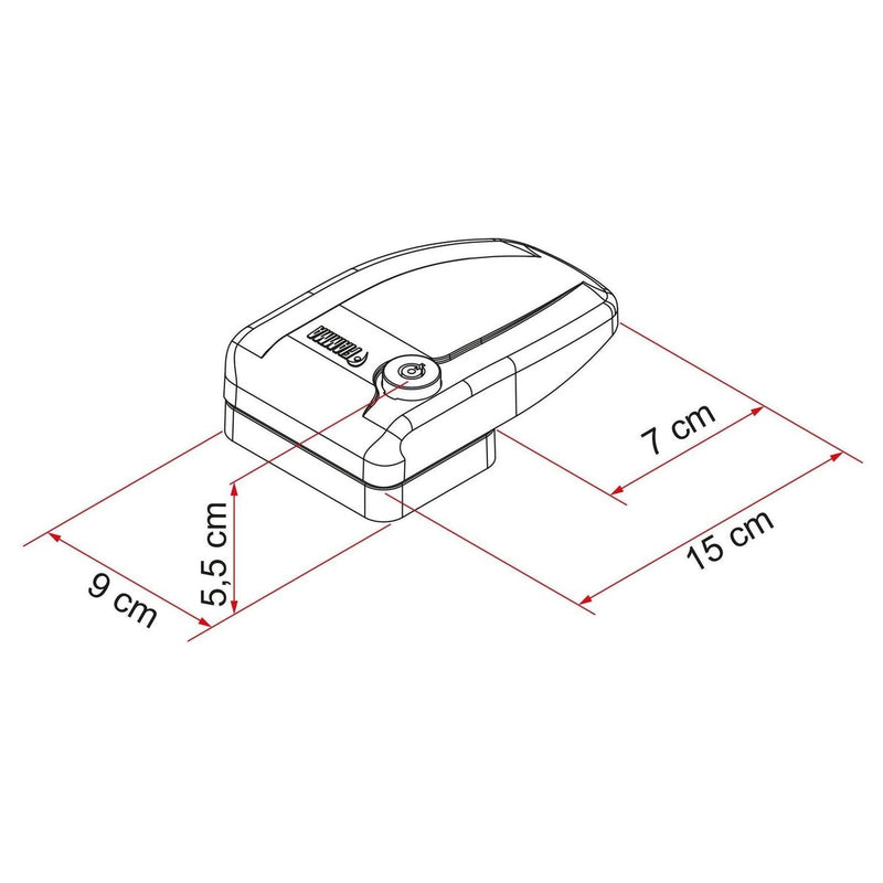 Fiamma Safe Door Frame Grey New 08022-01G Fiamma - UK Camping And Leisure