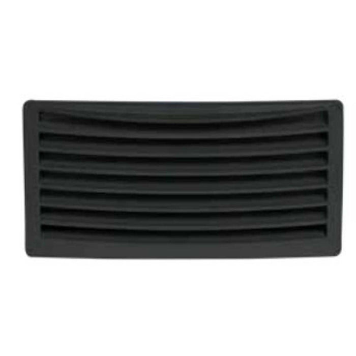 Can SB Plastic Louvred Vent 236 x 118mm Black Can SB - UK Camping And Leisure