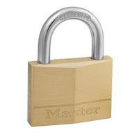Masterlock Padlock Brass 50mm Steel Shackle
