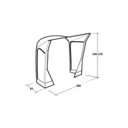 Outwell Mid/Tall Connection Cross PowerAir Access zone 240-270cm