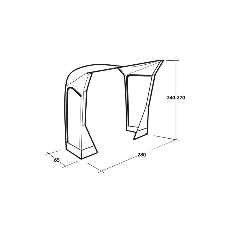 Outwell Mid/Tall Connection Cross PowerAir Access zone 240-270cm