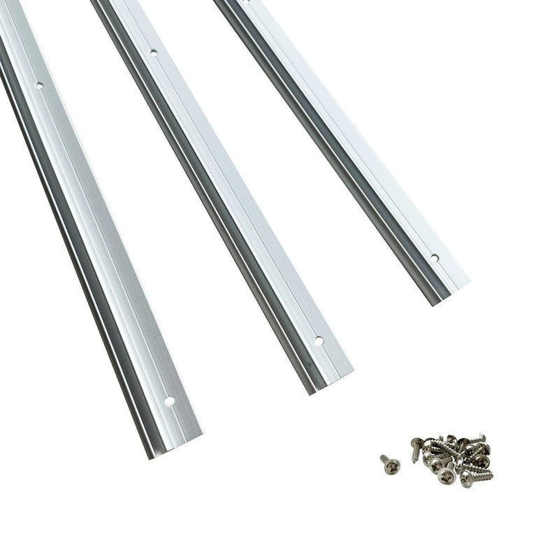 Olpro C Channel Awning Rail 3 x 100cm Lightweight Aluminium Strips