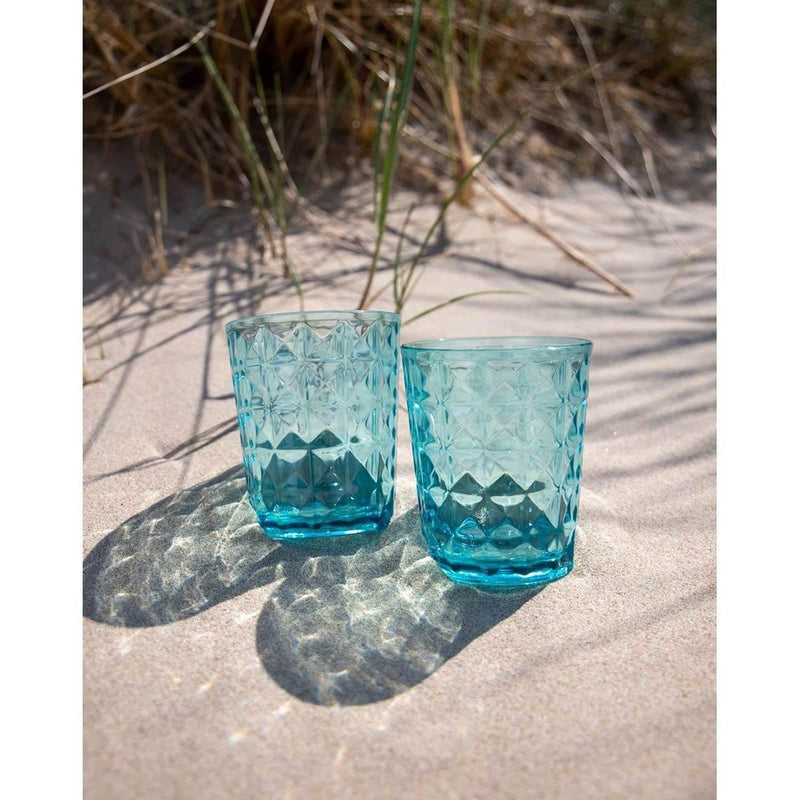 Gimex Stone Line Water Glass Opal 480ml 2 Pieces Gimex - UK Camping And Leisure