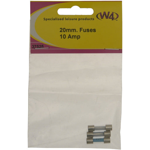 W4 Fuse 10A 20Mm X 5Mm (3) 37525 W4 - UK Camping And Leisure