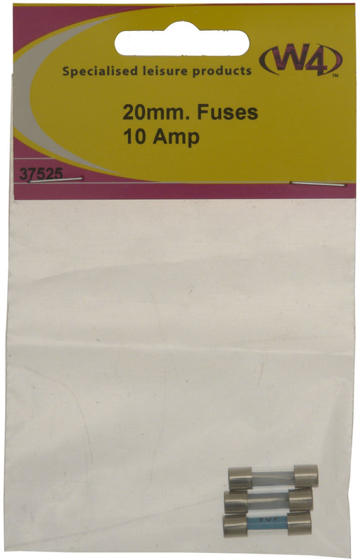 W4 Fuse 10A 20Mm X 5Mm (3) 37525 W4 - UK Camping And Leisure