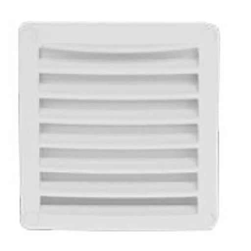Can SB Plastic Louvred Vent 118 x 118mm White Can SB - UK Camping And Leisure