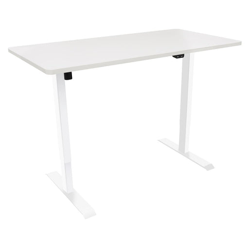 Dellonda Single Motor  Adjustable-Height Electric Sit/Stand Desk - White Desktop Dellonda - UK Camping And Leisure