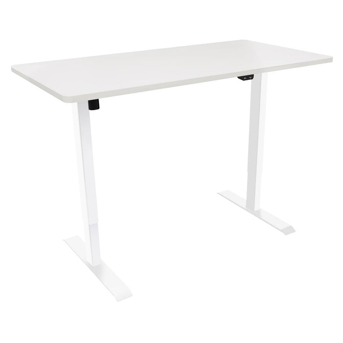 Dellonda Single Motor  Adjustable-Height Electric Sit/Stand Desk - White Desktop Dellonda - UK Camping And Leisure