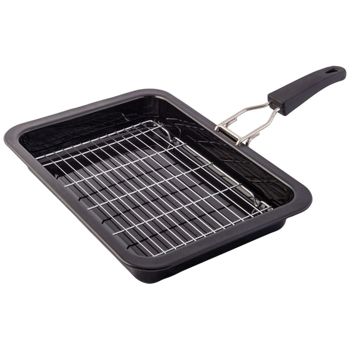 BBQ/ Oven range Grill pan with removable handle (35cm) k0065 Quest - UK Camping And Leisure