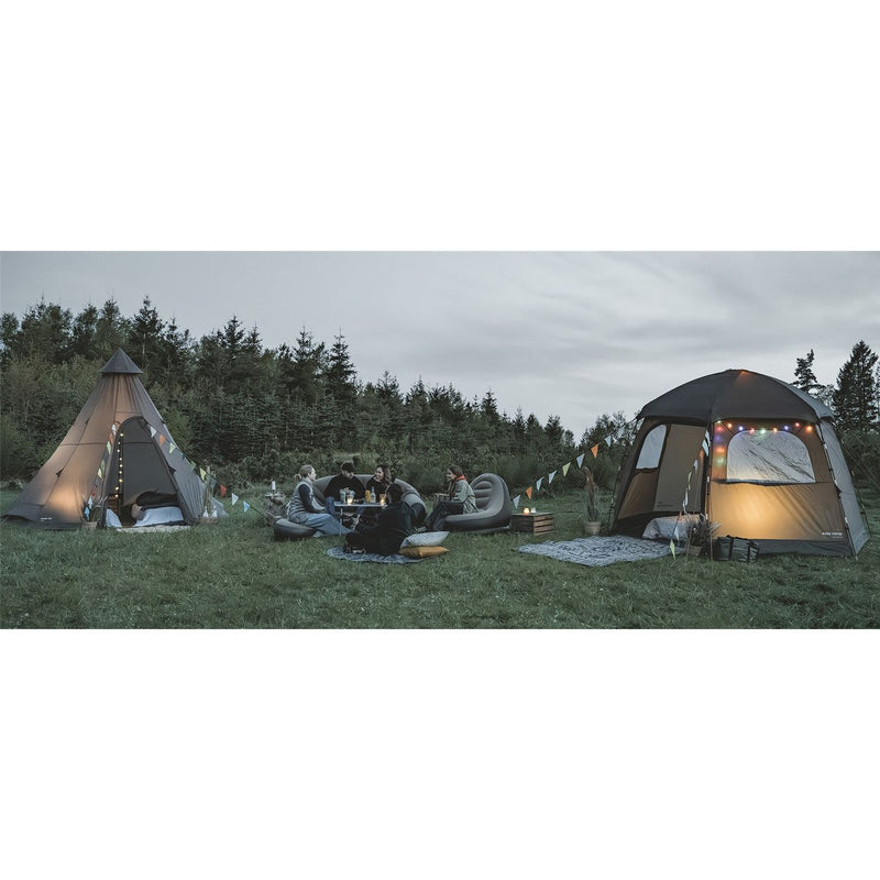 Easy Camp Sandland Yurt Tent Dark Sand 6 Person Easy Camp - UK Camping And Leisure