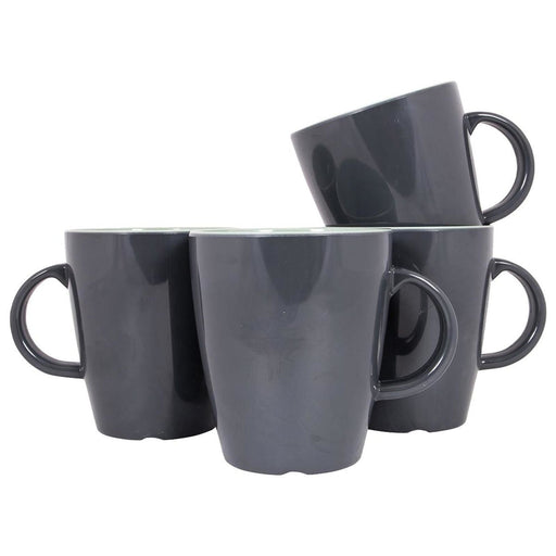 Gimex Vivid Line Mug Green 380ml 4 Pieces Gimex - UK Camping And Leisure