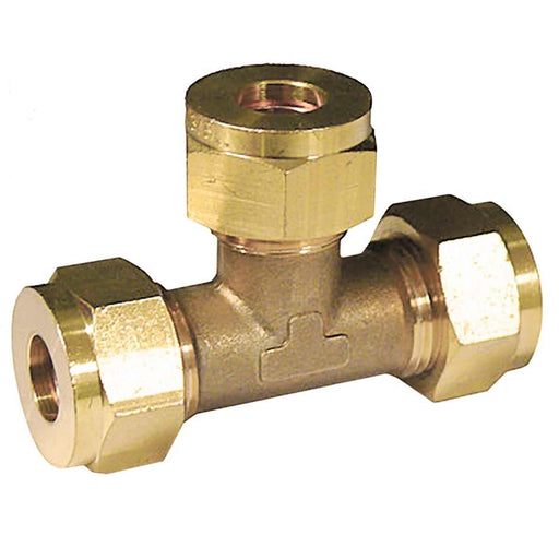 AG Equal Tee Gas Coupling 8mm Compression AG - UK Camping And Leisure