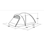 Outwell Cloud 4 Person Two Room Dome Tent 4 Berth inc  Sealed Grounsheet - View 12