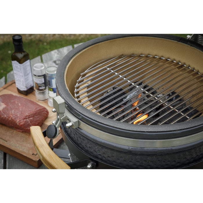 Dellonda Deluxe 16"(40cm) Ceramic Kamado Style BBQ DG158 Dellonda - UK Camping And Leisure