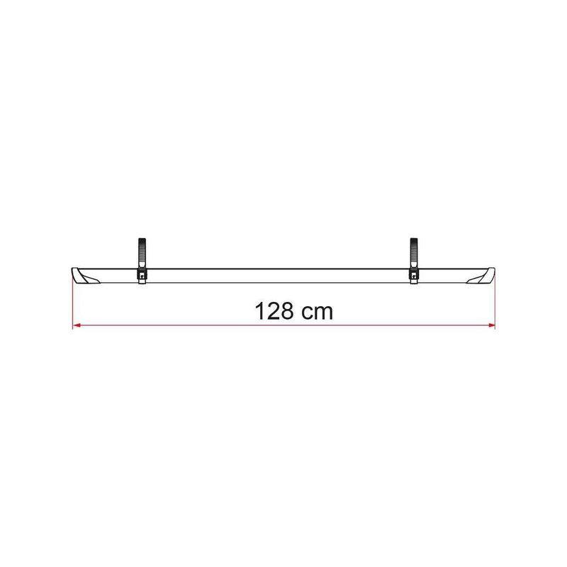 Fiamma Rail Plus Bike Rail Deep Black: Sturdy bike rail in deep black Fiamma - UK Camping And Leisure