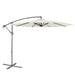 Dellonda Banana Parasol with Cover 3m - Cream DG265 Dellonda - UK Camping And Leisure