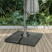 Dellonda Fillable Parasol Base, Water/Sand Fill 92L 4pc DG269 Dellonda - UK Camping And Leisure