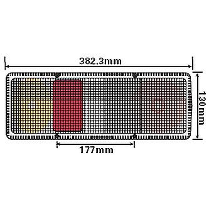 Caravan Lamp Britax 9300 Wrap Around Rear Light For Caravan Swift Abbey 12V - View 2