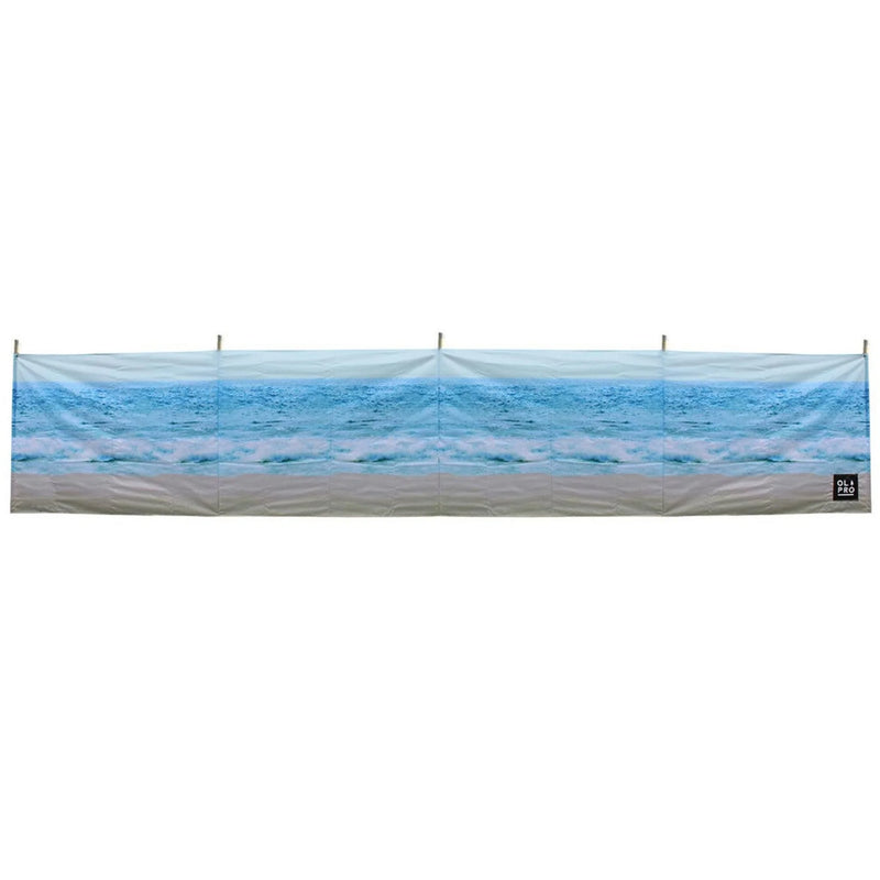 Olpro Camping Windbreak 140CM High with Wooden Poles