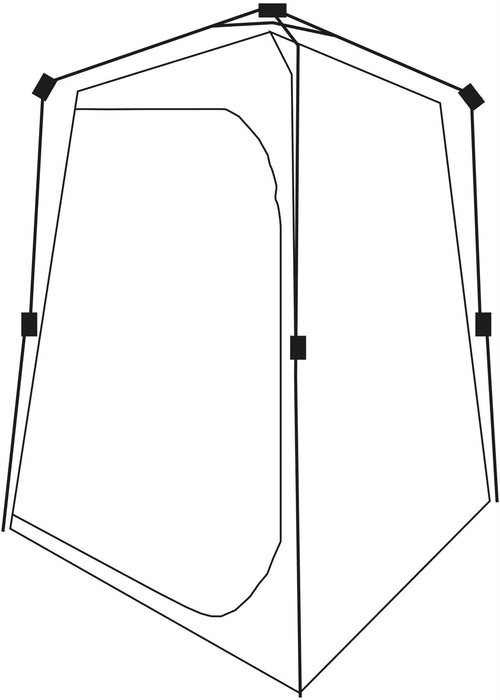 Quest Instant Utility and Toilet Tent Grey Quest Leisure - UK Camping And Leisure