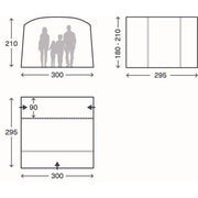 Kampa Traverse Air Low Drive Away Inflatable Campervan Awning 180-210 cm - View 11