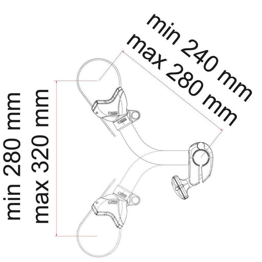 Fiamma Bike-Block Pro S 2 Deep Black (08831A01A) Fiamma - UK Camping And Leisure