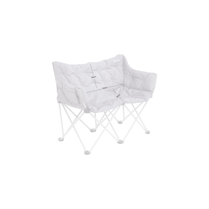 Outwell Sardis Lake Padded Foldable Two Seater Sofa Chair Camping Outwell - UK Camping And Leisure