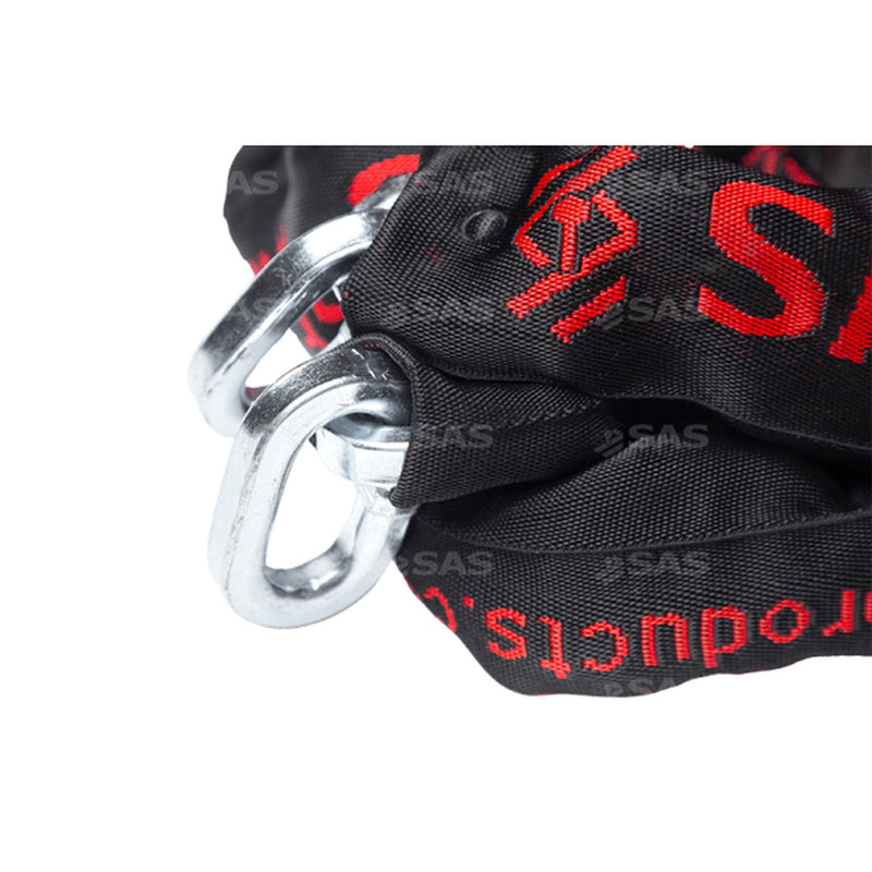 SAS Heavy Duty 2000x10mm D Shackle Chain with Woven Sleeve SAS - UK Camping And Leisure