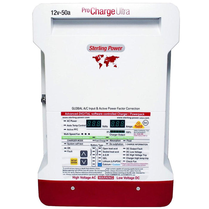 Sterling Battery Charger Pro-U 12V 50Amp Sterling Power - UK Camping And Leisure