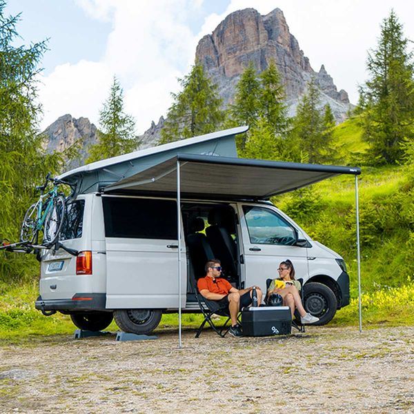 Fiamma F43van 300 Awning Deep Black - Royal Grey Fabric (08833B02R)