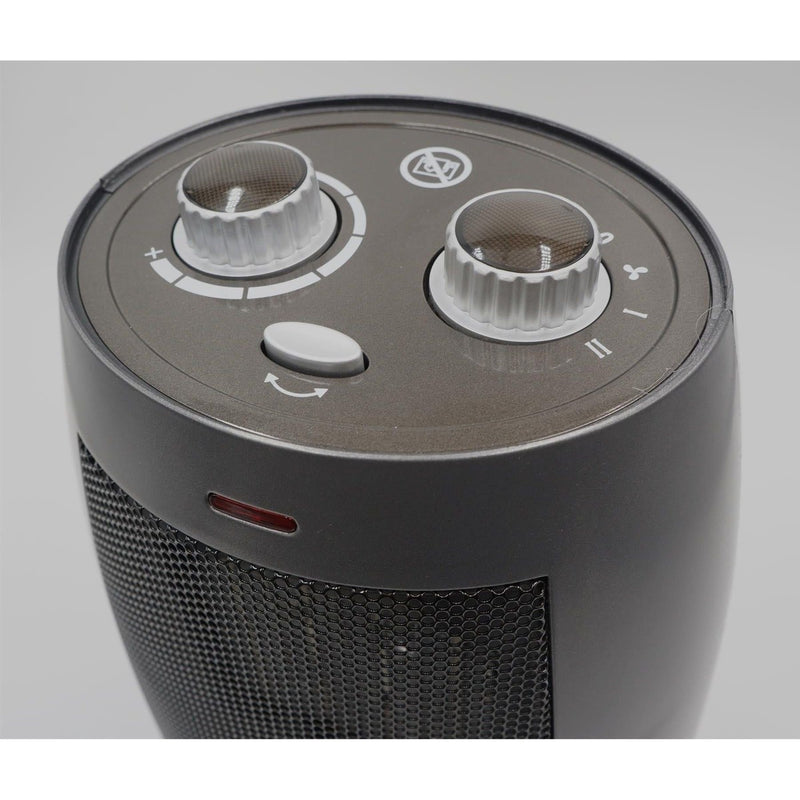 Fan Heater Caravan Motorhome Electric Low Wattage Swiss Luxx Swivelling Ceramic Swiss Luxx - UK Camping And Leisure