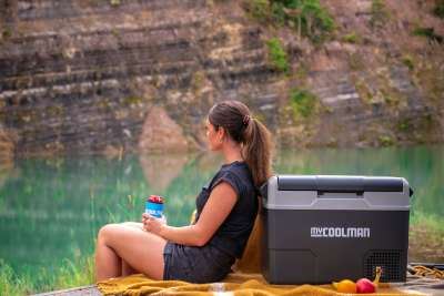 myCOOLMAN CEP47 47 L Portable Compressor Fridge/Freezer Single Zone 12/24V DC + 240V AC