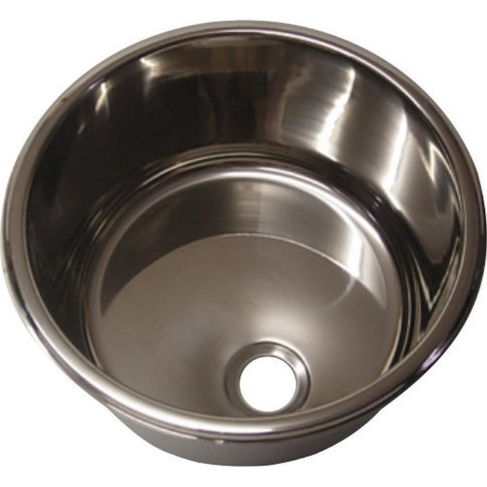 AG Round Sink Stainless Steel (30cm Cut Out) AG - UK Camping And Leisure