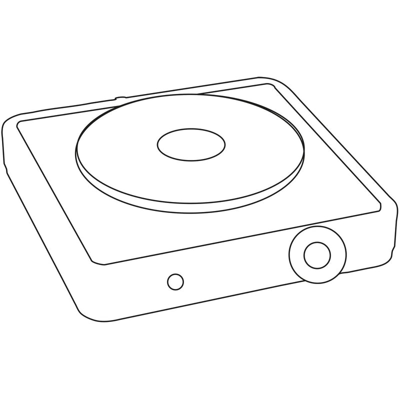 Quest Single Hot Plate - White Quest - UK Camping And Leisure